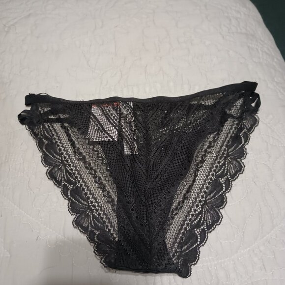 NEW Women's Strappy Lace and Micro Bikini Underwear - Auden™ Black XS - Picture 4 of 5
